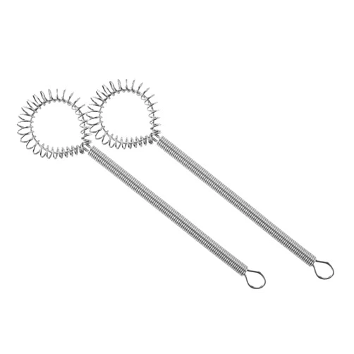 Cabilock 2pcs Spring Stirrer Mini Kitchen Appliance Espresso Whisk Dough Whisks Cream Whisk Sauces Whisks Egg Whisk Hand Blenders Beaters for Hand Mixer Sprung Silver Stainless Steel