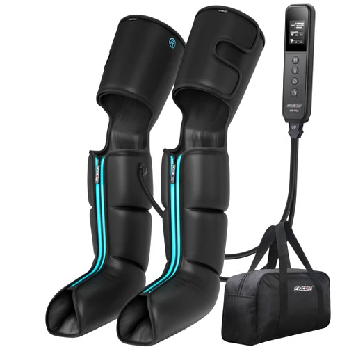 CINCOM Leg Massager for Circulation and Pain Relief, Air Compression 3 in 1 Leg Massager for Foot Calf & Thigh, Leg Compression Boots for Recovery, Edema, RLS Relief