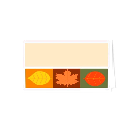 Stonehouse Collection Thanksgiving Table Tent Place Cards - Fall Leaves Guest Seating Name Cards - Table Tents - Placecards (Leaves)