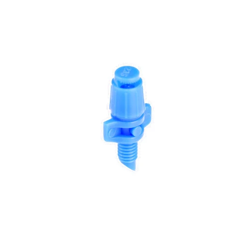 Raindrip 180JET010B, Micro Spray Jet, Half-Circle Pattern, Fan Spray, with 10-32 Threaded Inlet, Drip Irrigation Emitters for Drip Irrigation Gardening Systems, 10-Pack, Blue