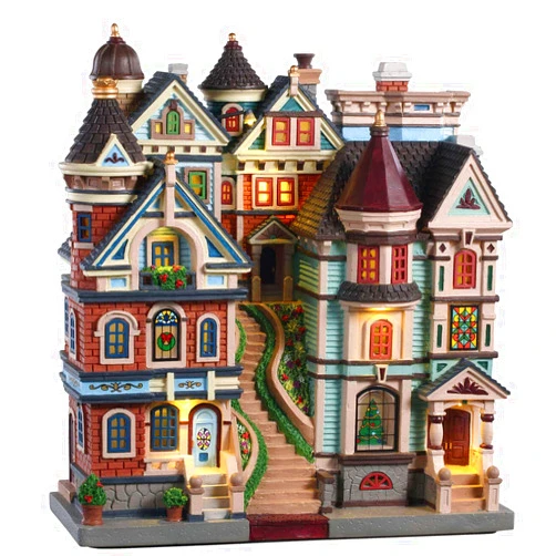 Lemax Houses on a Hill, Battery Operated (4.5V) #05617