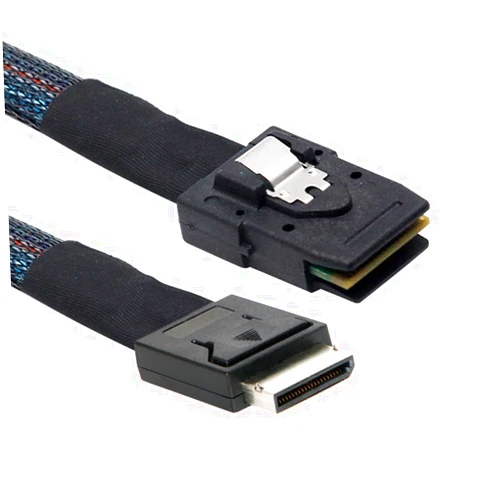 xiwai Oculink PCIe PCI-Express SFF-8611 4i to SFF-8087 36Pin Cable, PCIE Slimline SSD Data Cord Active 50cm