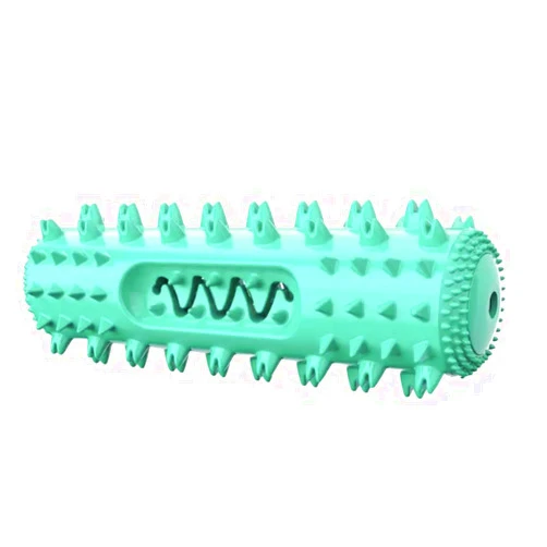 Nikki and Max Dog Toothbrush Chew Toy, 360° Dental Cleaning Stick, 3 Colors, Rubber Material (Blue, Medium)