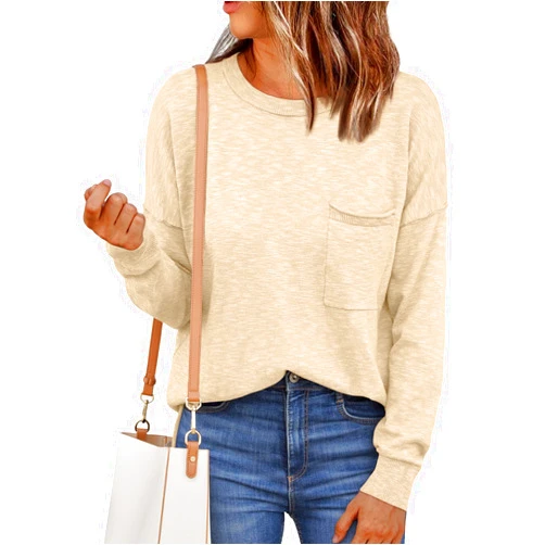 LILLUSORY Sweaters for Women Fall Outfits 2024 Crewneck Long Sleeve Tops Oversized Lightweight Winter Fashion Comfy Clothes