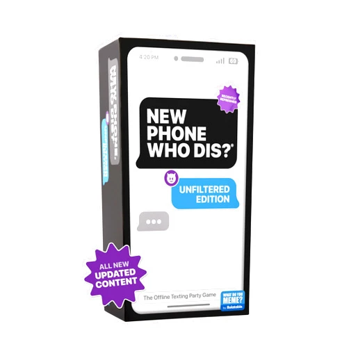 WHAT DO YOU MEME? New Phone, Who Dis? - The 100% Offline Text Messaging Party Game with Refreshed Content - Board Games for Adults, Fun Games by Relatable