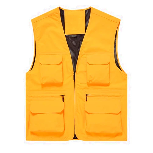 CJQJPNZ Quick-Dry Waterproof Vest with Multi-Pockets for Fishing and Outdoor Activities