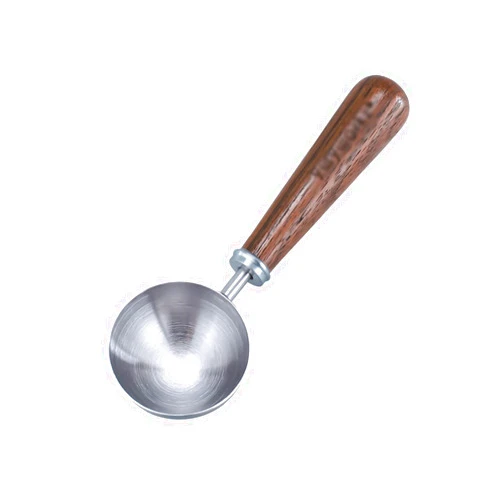 SABALON Spoons Soup Spoons Stainless Steel Coffee Spoon Wood Handle Measuring Spoon Retro Coffee Powder Spoon Serving Spoons(Color:A)