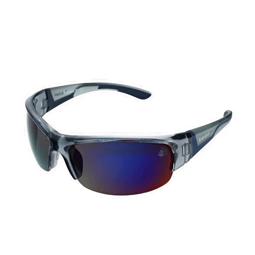 Timberland Men's Oval Sunglasses, Grey/Other/Smoke Polarized, 76mm