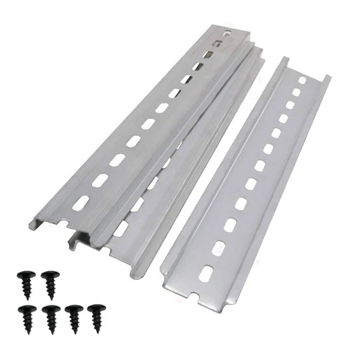 mxuteuk 3pcs DIN Rail Slotted Aluminum RoHS 8