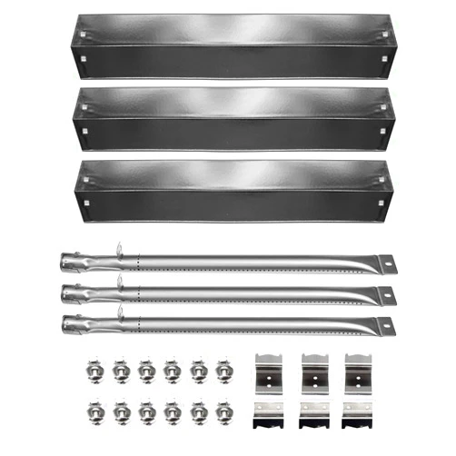 Hongso Grill Replacement Parts, Burners, Hanger Brackets, Heat Plates for Char Griller 5050, 5650, 3001, 3008, 3030, 4000, 5252, 5072 Gas Grill