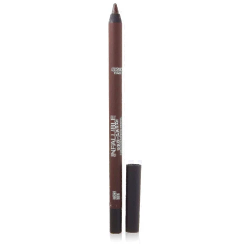L’Oréal Paris L'Oreal Paris Makeup Infallible Pro-Last Pencil Eyeliner, Waterproof and Smudge-Resistant, Glides on Easily to Create any Look, Brown, 0.042 oz.