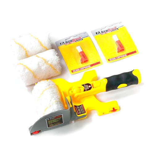 Accubrush XT Paint Edger Set with Roller and Edge Defining Brushes, Professional Wall and Ceiling Painting Tool