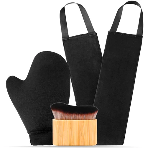 EVYTTA 3 in 1 Self Tanning Mitts Self Tanner Mitt Tanning Glove Self Tan Mitt Back Self Tanning Brush for Self Tanner Brush Self Tanner Back Applicator Back Tanning Applicator