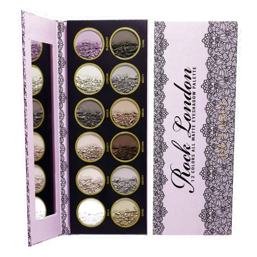Ecofavor Matte Eyeshadow Palette No Shimmers, DE’LANCI 12 Natural Matte Colors Shades Makeup Pallets, Nude Naked Eye Shadows Pallet for Older Women,Cool Gray Tone All Matte Eyeshadows With Mirror,Talc Free