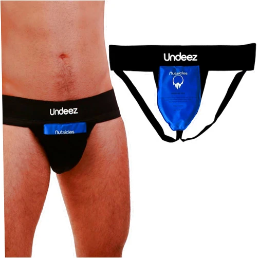 Undeez Vasectomy Jockstrap Underwear - With 2-Custom Fit Ice Packs and Snug Jockstrap For Testicular Support & Pain Relief