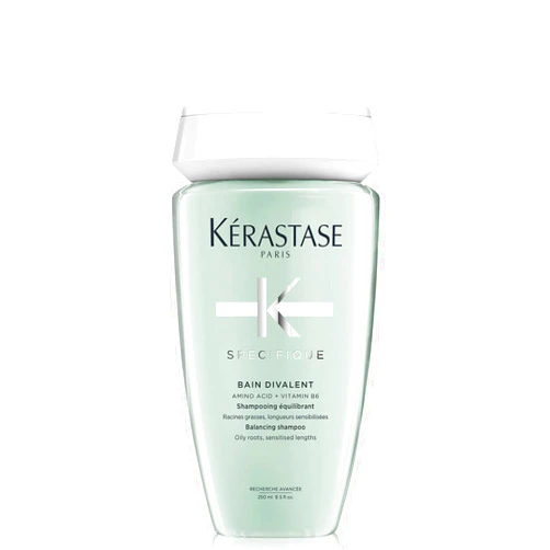 KÉRASTASE KERASTASE Specifique Balancing Shampoo for Oily Scalp & Hair, Cleanses Oil From Roots and Hydrates Dry Hair Ends