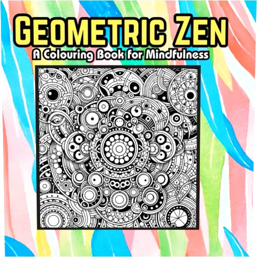 JTART STUDIO Geometric Zen: A Colouring Book for Mindfulness