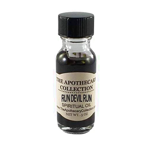 The Apothecary Collection RUN DEVIL RUN SPIRITUAL OIL ½ oz by The Apothecary Collection for Wicca Santeria Voodoo Hoodoo Pagan Magick Rootwork Conjure