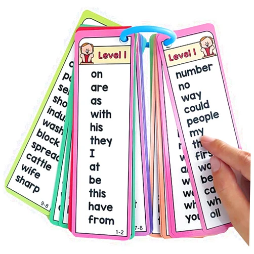 Lachilly 1000 Sight Words Flashcards, Dolch Words List Flash Cards, High Frequency Word Lists, ESL Teaching Materials, Vocabulary Building, Essential Teacher Teaching Aids for Primary School