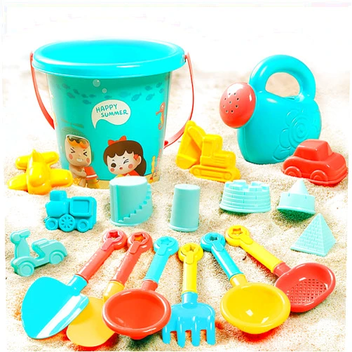KEJIH Tiny Size Beach Toys for Kids Ages 4-8 - Beach Bucket Sand Molds Beach Shovel Tool Kit Sandbox Toys for Toddlers,Beach Accessories Outdoor Indoor Play Travel Sand Toys for Beach Sand Toy for Boy Girl