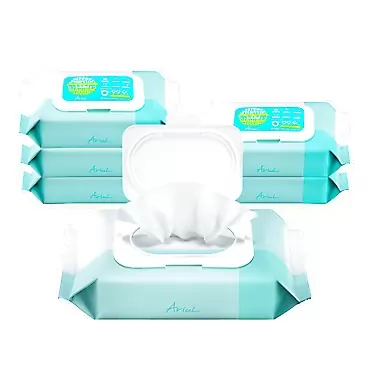 Ariul Stress-Relieving Hand Sanitizing Tissue Hand Sanitizing Wipes 100% Alcohol Free, Moisturizing Hand Sanitizer Tissues Clinically Tested, 80 Sheets Per Pack,Travel Size (Pack of 6, 480 wipes)