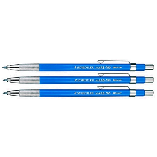 Staedtler Mars 780 Technical Mechanical Pencil, 2mm. 780BK (3-PACK)