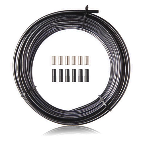 Gionfe Brake Cable Housing,Lined Bicycle/Bike Brake Cable Housing,Bicycle Brake Cable Housing,Bicycle Brake Cable Gear Wires Bikes Replacement Accessory for Mountain Road Bike, 5mm 3 Meters (Black)