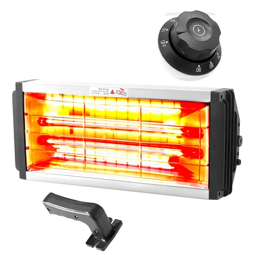 MFUZOP Infrared Paint Curing Lamp 2000W 110V Shortwave Handheld Infrared Heat Lamp for Car Body Repair Paint Curing Systems, Paint Booth Heater with Timer Switch