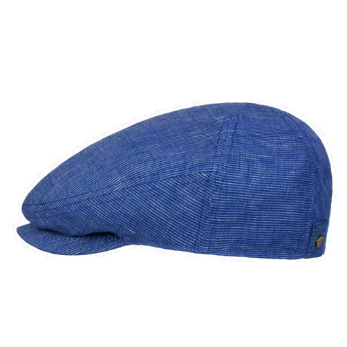 Stetson Pandico Driver Linen Flat Cap Men - Made in The EU