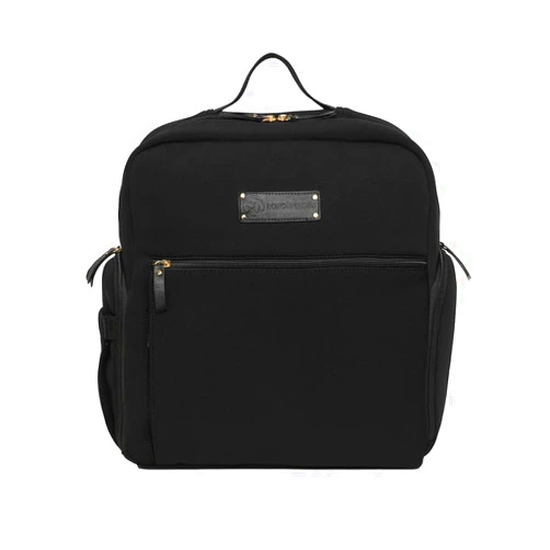 Sarah Wells Fiona Breast Pump Backpack - Neoprene, Machine Washable, Insulated Pockets, Pocket-In-Pocket System (Black)
