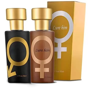 CHITESH Golden Lure Perfume, Lure Her Perfume for Men, Cologne for Men Attract Women, Romantic Glitter Perfume Gift (Him & Her)