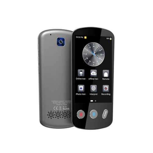 GoBudsGo P60 Language Translator Device, Real-time Two-Way Translator Device Portable Instant Voice Translation Offline/WiFi/Hotspot Interpreter for Learning Travel Business