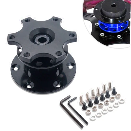 MASO Universal Quick Release Adapter Snap Off Steering Wheel Boss Hub Race/Rally/Motorsport (Black)