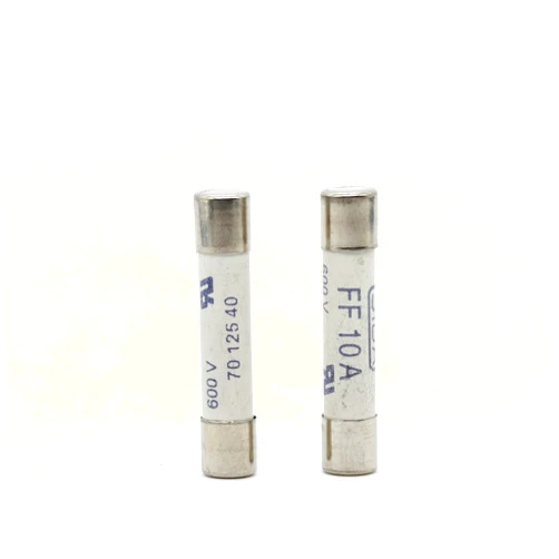 Generic 2pcs FF10A 600V Very Fast Acting 10A Multimeter Fuse Brass, Nickel-Plated Fuse 6.3 x 32mm