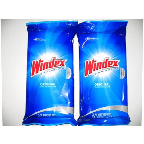 Windex (2 Pack)-Windex Streak-Free Shine, Original Glass & Surface Wipes, 28 count each