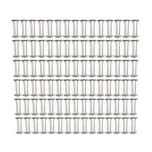 ZAANHA 100 Sets Binding Chicago Screws, Nickel Plated Short Chicago Screws Posts Binding Screws for Scrapbook Photo Albums Binding, Nail Rivet Studs Snap Books Butt Screw (Size : M5 x 18mm)