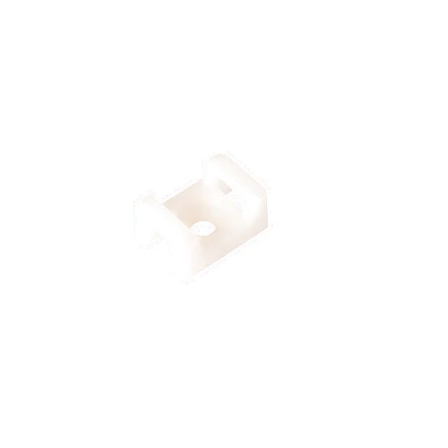 GTSE 100 Pack Of White/Clear Screw Mounts, Zip Ties Up To 0.2