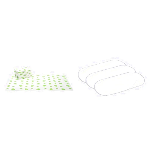 Munchkin® Arm & Hammer Disposable Changing Pad, 10 Count, White/Green & Waterproof Changing Pad Liners, 3 Count