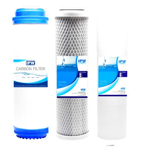 IPW Industries Inc. | iSpring F3 Universal Reverse Osmosis Water Filter Replacement Set (Sediment Filter, Carbon Block, and Granular Activated Carbon)