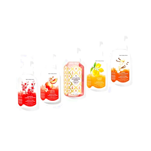 Bath & Body Works Bath and Body Works Foaming Hand Soaps - Set of 5 Gentle Foaming Soaps (Fruits & Toast)