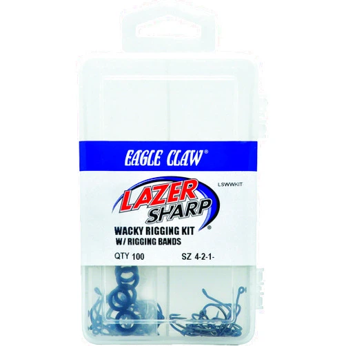 Eagle Claw LSWWKIT Lazer Sharp Wacky Worm Hook, Multi, One Size