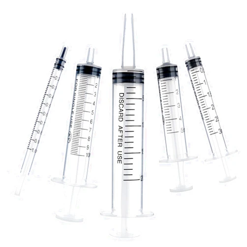 Amabro 5pcs Plastic Syringes - 1ml, 3ml, 5ml, 10ml, 20ml, No Needle Measuring Syringe Reusable Syringes for Scientific Lab Dispensing Liquid Measuring Watering Pet Feeding Oil or Glue Applicator