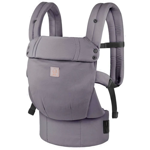 GAGAKU Baby Carrier, Lightweight Ergonomic Toddler Carrier for 7-33lbs, Soft Breathable 4-in-1 Carrier with Head Support, Easy to Wear, Hands-Free Comfort, Grey