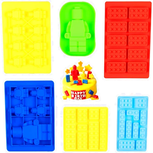 Gold INKU INKU Chocolate brick Candy Silicone Mold (6)