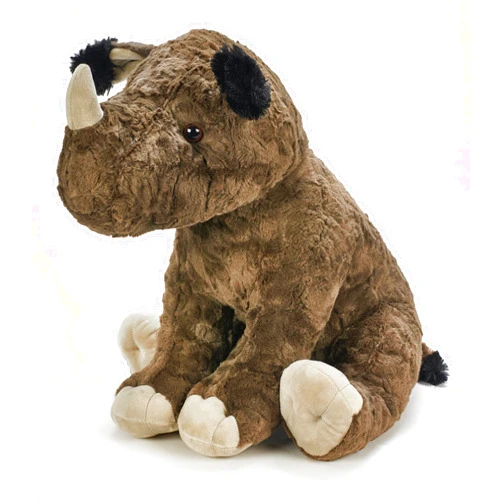 The Petting Zoo Rhino Stuffed Animal, Gifts for Kids, Wild Onez Zoo Animals, Jumbo Textured Rhino Plush Toy 20 inches
