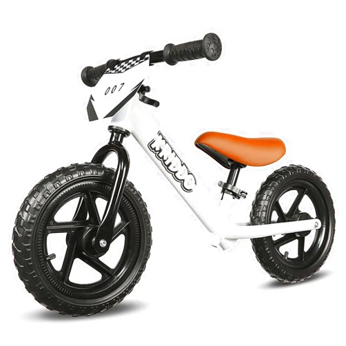 KRIDDO Toddler Balance Bike 2 Year Old, Age 24 Months to 5 Years Old, 12 Inch Push Bicycle with Customize Plate (3 Sets of Stickers Included), Steady Balancing, Gift Bike for 2-3 Boys Girls