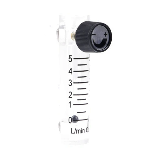 CNBTR Oxygen Flow Meter 0-5 LPM Acylic Flowmeter Gas Acrylic Metal Fitting for Oxygen Air Gas Conectrator