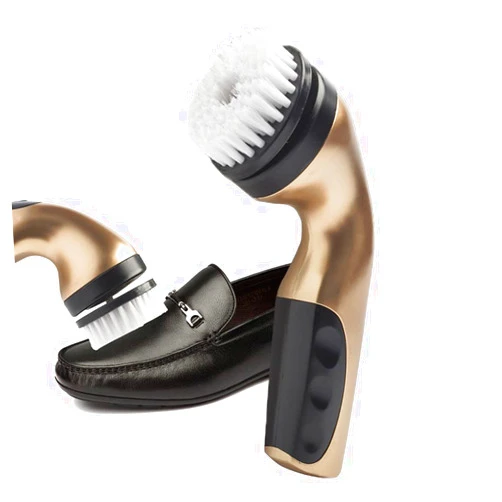 UXZDX CUJUX 1 Set Electric Shoe Brush Household Polisher Portable Hand-Held Auto Polish Leather 3 Kinds Brush Heads Care