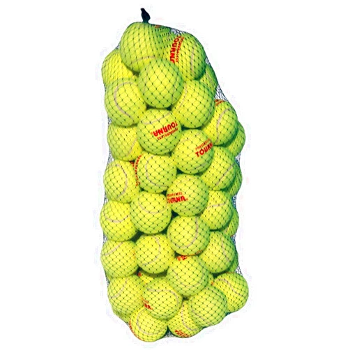 Tourna Pressureless Tennis Ball 60 Count (Pack of 1),Yellow