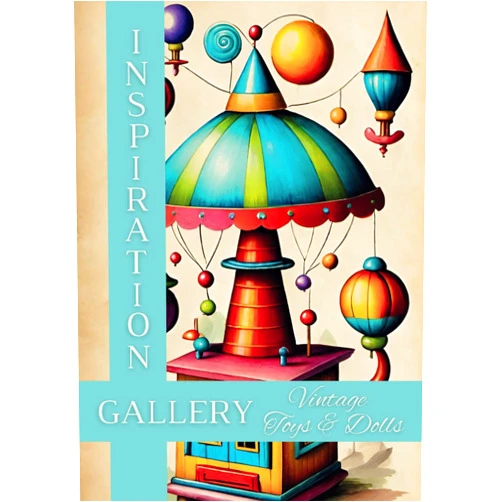Novel Concepts Publishing LLC Vintage Toys & Dolls: Imaginary Images of a Bygone Age: Inspiration Gallery for Art Journals and Mixed Media Projects